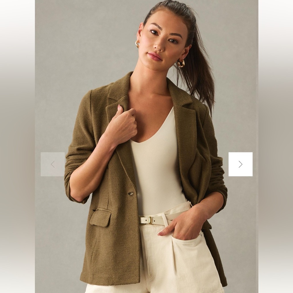 Anthropologie Sanctuary Bryce Knit Blazer

Size Small Petite 

Color: Moss